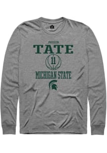 Jocelyn Tate Rally Mens Graphite Michigan State Spartans NIL Sport Icon Tee