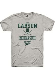 Joey Larson Ash Michigan State Spartans NIL Sport Icon Short Sleeve T Shirt