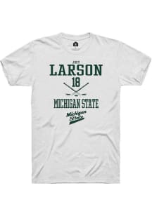 Joey Larson White Michigan State Spartans NIL Sport Icon Short Sleeve T Shirt