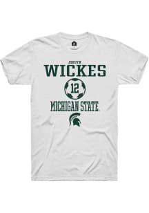 Jordyn Wickes White Michigan State Spartans NIL Sport Icon Short Sleeve T Shirt