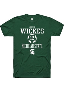 Jordyn Wickes Green Michigan State Spartans NIL Sport Icon Short Sleeve T Shirt