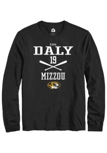 Kara Daly  Missouri Tigers Black Rally NIL Sport Icon Long Sleeve T Shirt