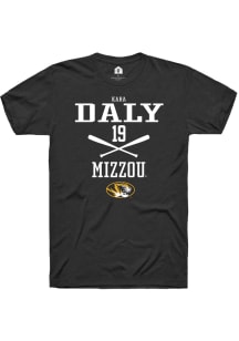 Kara Daly  Missouri Tigers Black Rally NIL Sport Icon Short Sleeve T Shirt