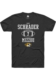 Cody Schrader  Missouri Tigers Black Rally NIL Sport Icon Short Sleeve T Shirt
