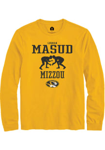 Luqman Masud  Missouri Tigers Gold Rally NIL Sport Icon Long Sleeve T Shirt