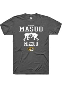 Luqman Masud  Missouri Tigers Dark Grey Rally NIL Sport Icon Short Sleeve T Shirt