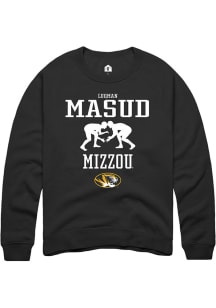Luqman Masud  Rally Missouri Tigers Mens Black NIL Sport Icon Long Sleeve Crew Sweatshirt