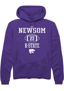 Asa Newsom Rally Mens Purple K-State Wildcats NIL Sport Icon Hooded Sweatshirt