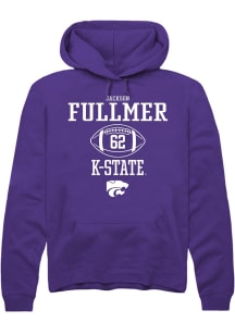 Jackson Fullmer Rally Mens Purple K-State Wildcats NIL Sport Icon Hooded Sweatshirt