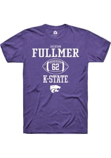 Jackson Fullmer Purple K-State Wildcats NIL Sport Icon Short Sleeve T Shirt