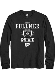 Jackson Fullmer Rally Mens Black K-State Wildcats NIL Sport Icon Tee