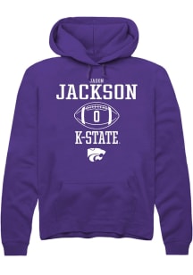 Jadon Jackson Rally Mens Purple K-State Wildcats NIL Sport Icon Hooded Sweatshirt