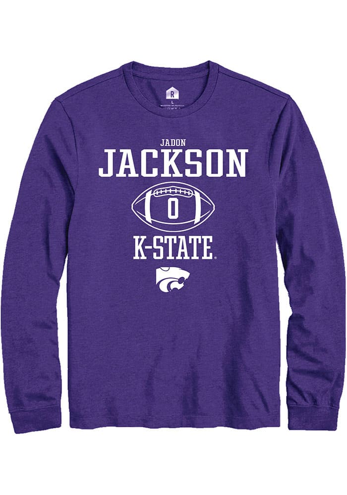 Jadon Jackson K-State Wildcats Purple Rally NIL Sport Icon Long Sleeve T Shirt