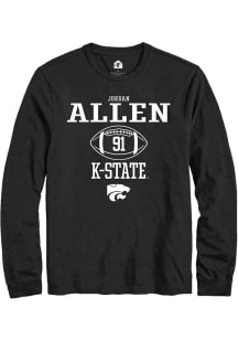 Jordan Allen  K-State Wildcats Black Rally NIL Sport Icon Long Sleeve T Shirt