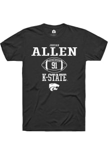 Jordan Allen  K-State Wildcats Black Rally NIL Sport Icon Short Sleeve T Shirt