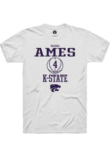 Dai Dai Ames  K-State Wildcats White Rally NIL Sport Icon Short Sleeve T Shirt