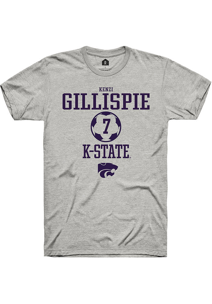 Rally K-State Wildcats Grey NIL Sport Icon Short Sleeve T Shirt