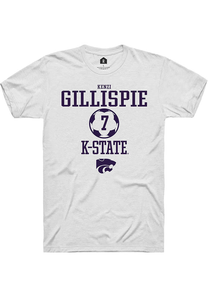 Rally K-State Wildcats White NIL Sport Icon Short Sleeve T Shirt