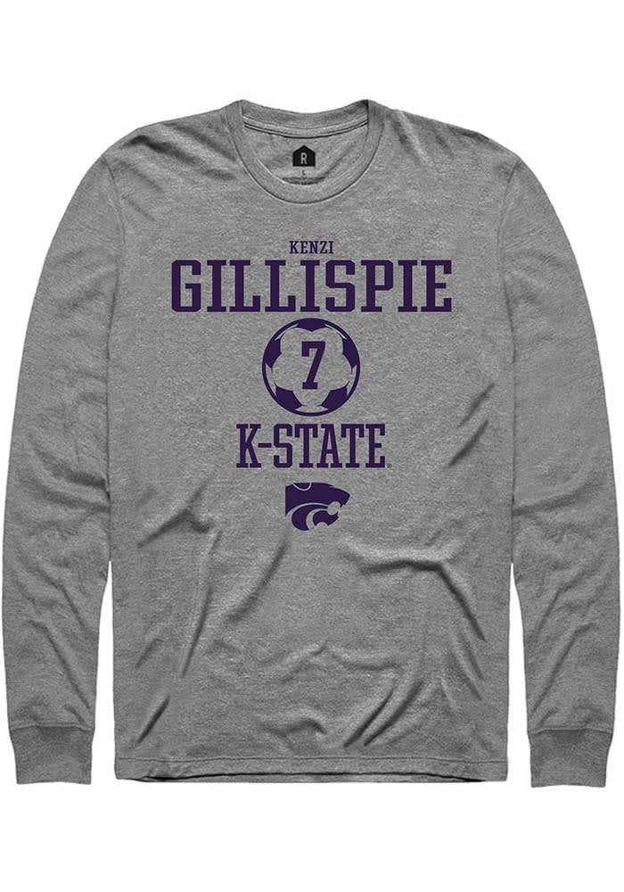 Rally K-State Wildcats Grey NIL Sport Icon Long Sleeve T Shirt
