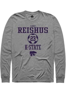 Laney Reishus Rally Mens Graphite K-State Wildcats NIL Sport Icon Tee