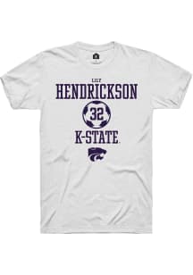 Lily Hendrickson White K-State Wildcats NIL Sport Icon Short Sleeve T Shirt