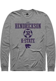 Lily Hendrickson Rally Mens Graphite K-State Wildcats NIL Sport Icon Tee