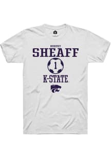 Murphy Sheaff White K-State Wildcats NIL Sport Icon Short Sleeve T Shirt