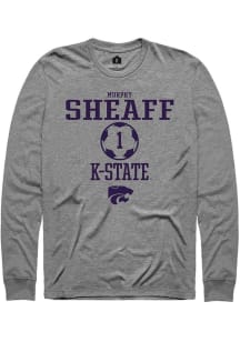 Murphy Sheaff Rally Mens Graphite K-State Wildcats NIL Sport Icon Tee