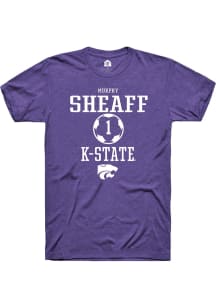 Murphy Sheaff Purple K-State Wildcats NIL Sport Icon Short Sleeve T Shirt