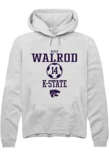 Reece Walrod Rally Mens White K-State Wildcats NIL Sport Icon Hooded Sweatshirt