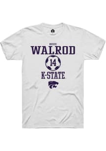 Reece Walrod White K-State Wildcats NIL Sport Icon Short Sleeve T Shirt