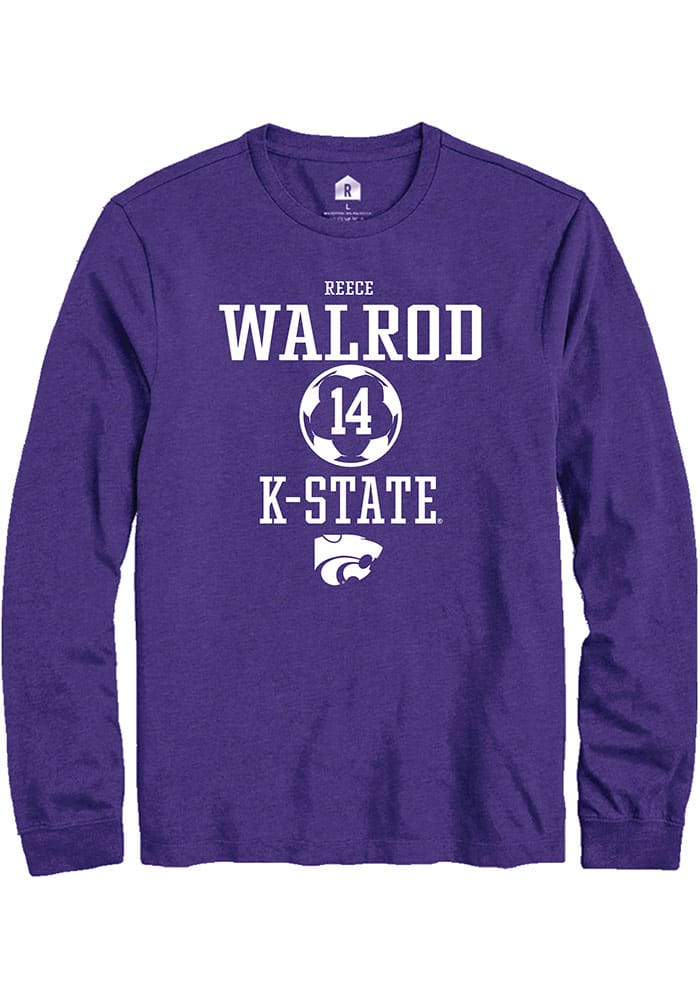 Reece Walrod K-State Wildcats Purple Rally NIL Sport Icon Long Sleeve T Shirt