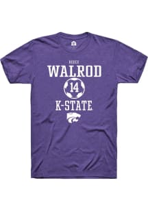 Reece Walrod Purple K-State Wildcats NIL Sport Icon Short Sleeve T Shirt