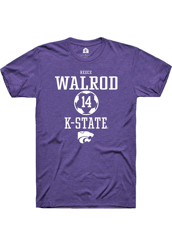 Reece Walrod K-State Wildcats Purple Rally NIL Sport Icon Short Sleeve T Shirt