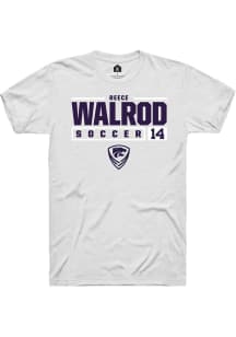 Reece Walrod White K-State Wildcats NIL Stacked Box Short Sleeve T Shirt