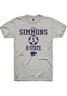 Sophie Simmons Ash K-State Wildcats NIL Sport Icon Short Sleeve T Shirt