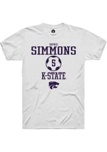 Sophie Simmons White K-State Wildcats NIL Sport Icon Short Sleeve T Shirt