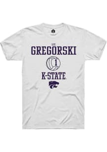 Elizabeth Gregorski White K-State Wildcats NIL Sport Icon Short Sleeve T Shirt