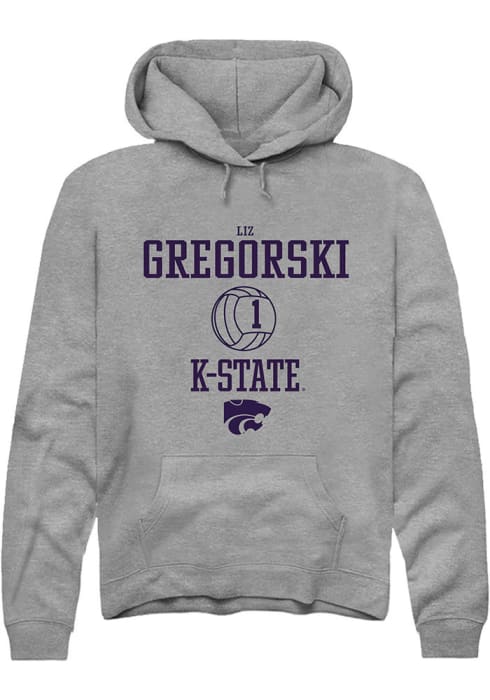 Elizabeth Gregorski K-State Wildcats NIL Sport Icon Hoodie - Graphite