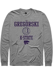 Elizabeth Gregorski Rally Mens Graphite K-State Wildcats NIL Sport Icon Tee