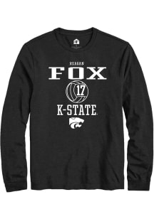 Reagan Fox  K-State Wildcats Black Rally NIL Sport Icon Long Sleeve T Shirt