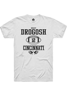 Brady Drogosh  Cincinnati Bearcats White Rally NIL Sport Icon Short Sleeve T Shirt