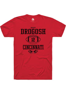 Brady Drogosh  Cincinnati Bearcats Red Rally NIL Sport Icon Short Sleeve T Shirt