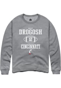 Brady Drogosh  Rally Cincinnati Bearcats Mens Graphite NIL Sport Icon Long Sleeve Crew Sweatshir..