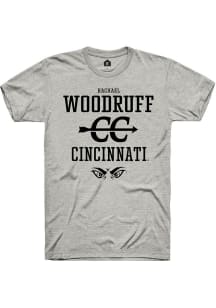 Rachael Woodruff  Cincinnati Bearcats Ash Rally NIL Sport Icon Short Sleeve T Shirt