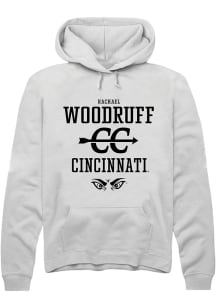 Rachael Woodruff  Rally Cincinnati Bearcats Mens White NIL Sport Icon Long Sleeve Hoodie