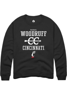 Rachael Woodruff  Rally Cincinnati Bearcats Mens Black NIL Sport Icon Long Sleeve Crew Sweatshir..