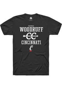 Rachael Woodruff  Cincinnati Bearcats Black Rally NIL Sport Icon Short Sleeve T Shirt