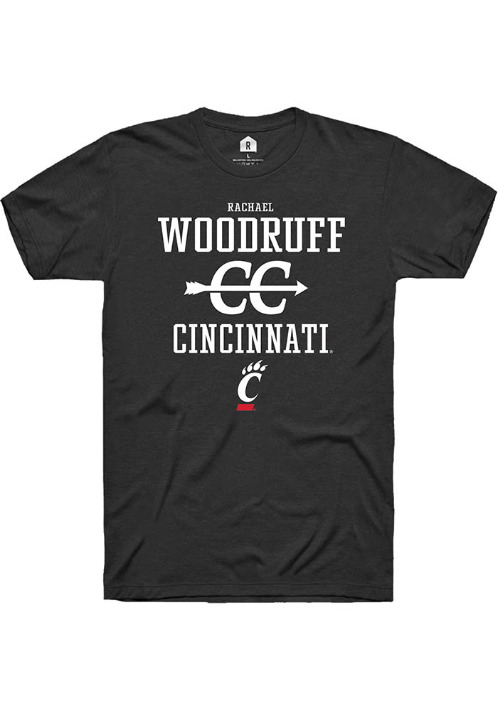 Rachael Woodruff Cincinnati Bearcats Black Rally NIL Sport Icon Short Sleeve T Shirt