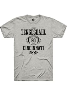 Evan Tengesdahl  Cincinnati Bearcats Ash Rally NIL Sport Icon Short Sleeve T Shirt